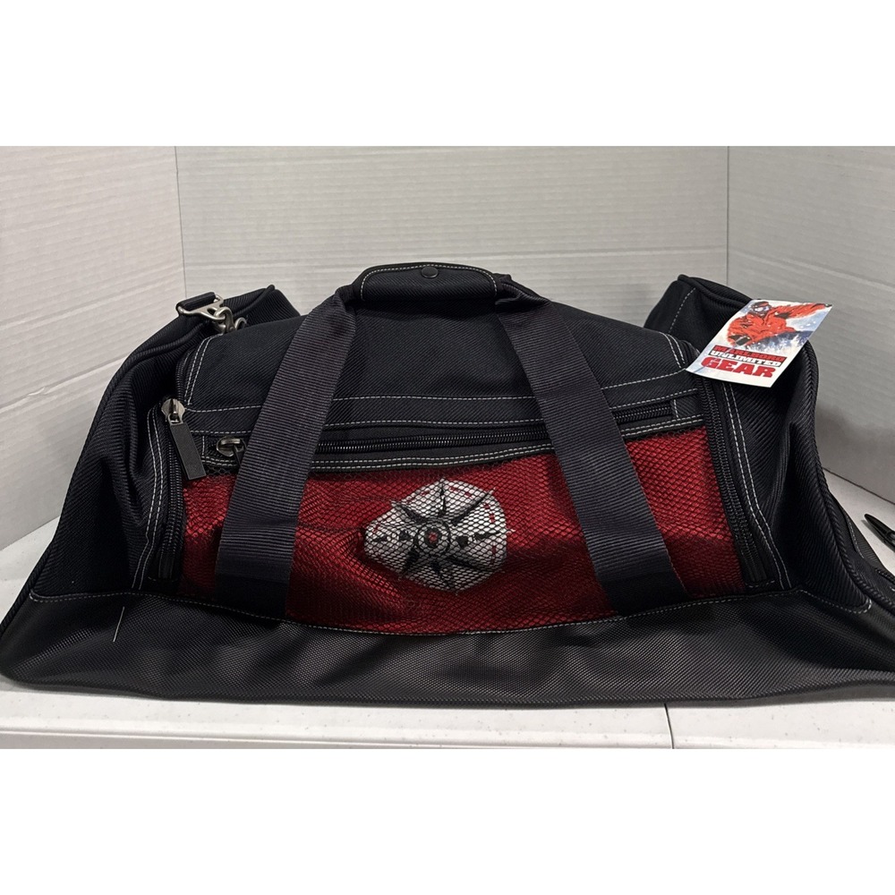 VTG NEW*Rare Large 1997 Marlboro Unlimited Gear 26" Compass Black Red Duffle Bag